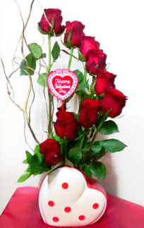 Red rose spiral flower Arrangementorder roses online flowers online flower shop TFS-min