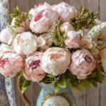 Artificial Vintage Peony Bouquet