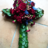 Rose and Carnation Funeral Cross 3ft-the-little-flower-shop-florist-london