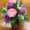 gerbera and rose bouquet pink in vase-flowers bouquets online order florist flower shop-gerbera-rose-bouquet-purple-pink