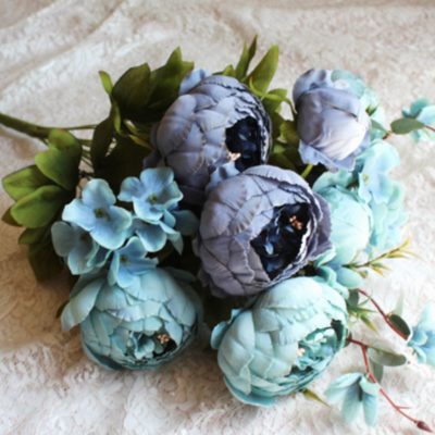 Artifical-flowers-peony-pink-peonies-fake-plants-artificial-the-little-flower-shop-florist-london-uk-delivery-faux-flowers-artificials-vintage-blue-artifical-bouquet-blue-flowers-7