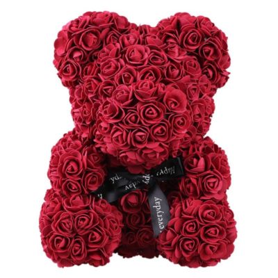 valentines-teddy-bear-flowers-flower-rose-teddy-bear-made-of-flowers-love-teddy-toy-rose-flowers-the-little-flower-shop-RED