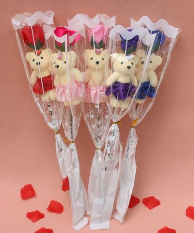 Soap-Rose-flower-teddy-foam-the-little-flower-shop-florist-londonRose-Flower-For-Romantic-Valentines-Day-Creative-Gifts-Mother-s-Day-Artificial-Flower-Bear-Rose