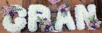 funeral-cross-flowers-letters-gran-floral-arrangements-the-little-flower-shop-london-florist